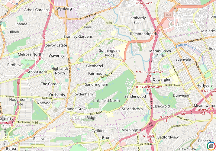 Map location of Sandringham